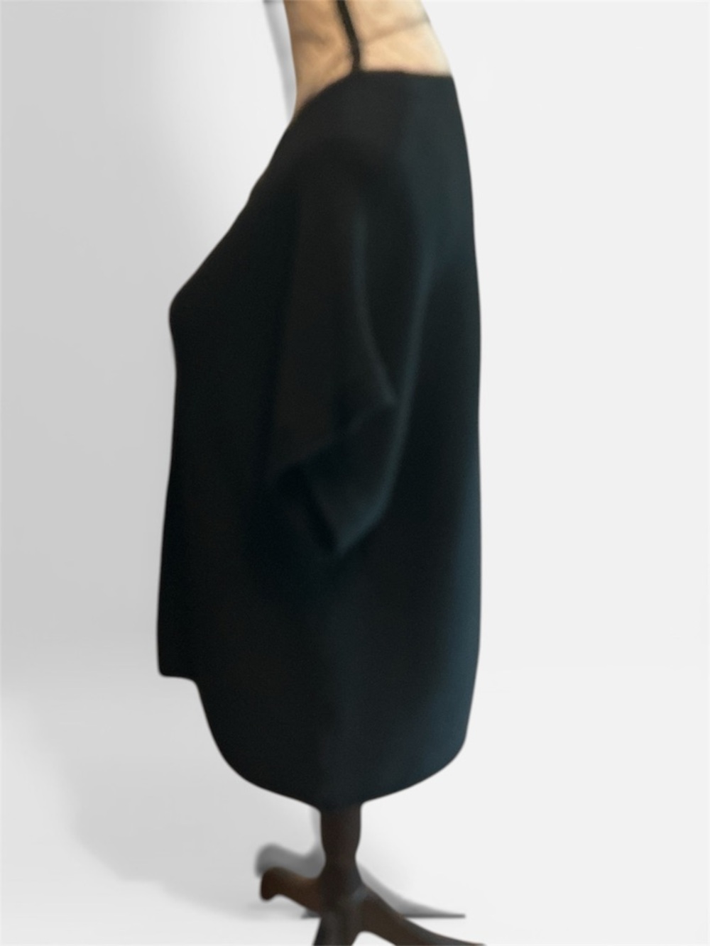 Philosophy Black Short Sleeve Crewneck Knit Top - Picture 4 of 6
